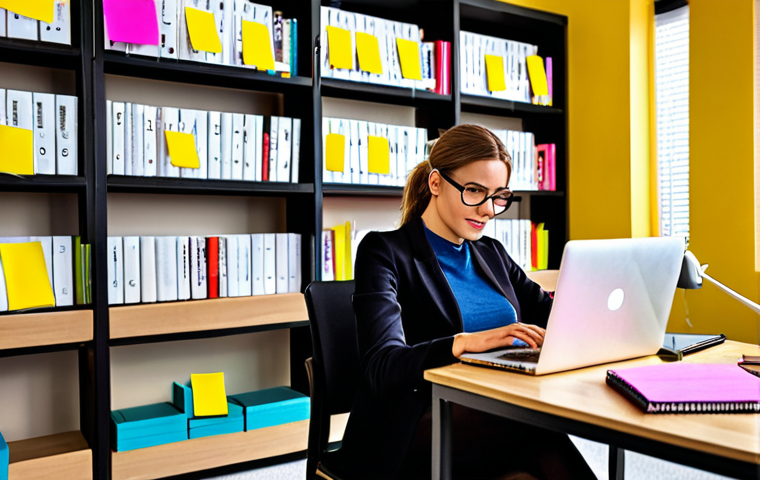 **

A vibrant, modern office scene depicting a person participating in an online marketing webinar. The individual is actively taking notes with a laptop open, surrounded by motivational sticky notes and a bookshelf filled with marketing books. The overall atmosphere is one of continuous learning and professional development. Focus on bright, inviting colors and a sense of dynamic growth.

**