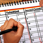 **Image Prompt:** A person joyfully marking off a task on a progress journal with a pen. The background shows a calendar and motivational quotes. Focus on the sense of accomplishment and positive feelings.